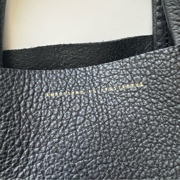 AMPERSAND AS APOSTROPHE black Leather Handle Bag - Picture 3 of 6